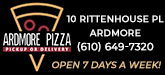 Ardmore Pizza Sponsorship Banner
